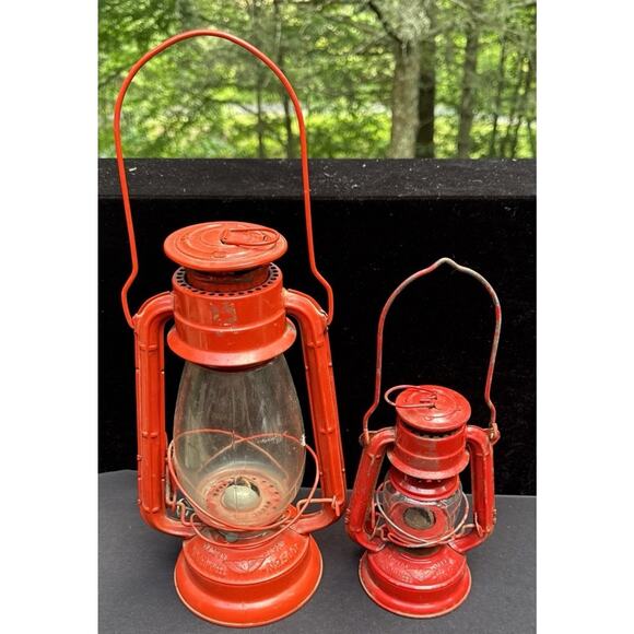 2 Nice VTG WINGED WHEEL Red Lanterns No. 350 & 500 Japan - Picture 11 of 11